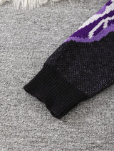 Men's Butterfly Jacquard Knit Sweater