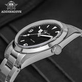 ADDIESDIVE 36mm Men Watch Luxury 200m Waterproof Super Luminous Bubble Glass Stainless Steel Wrist Watch Quartz Watches For Men