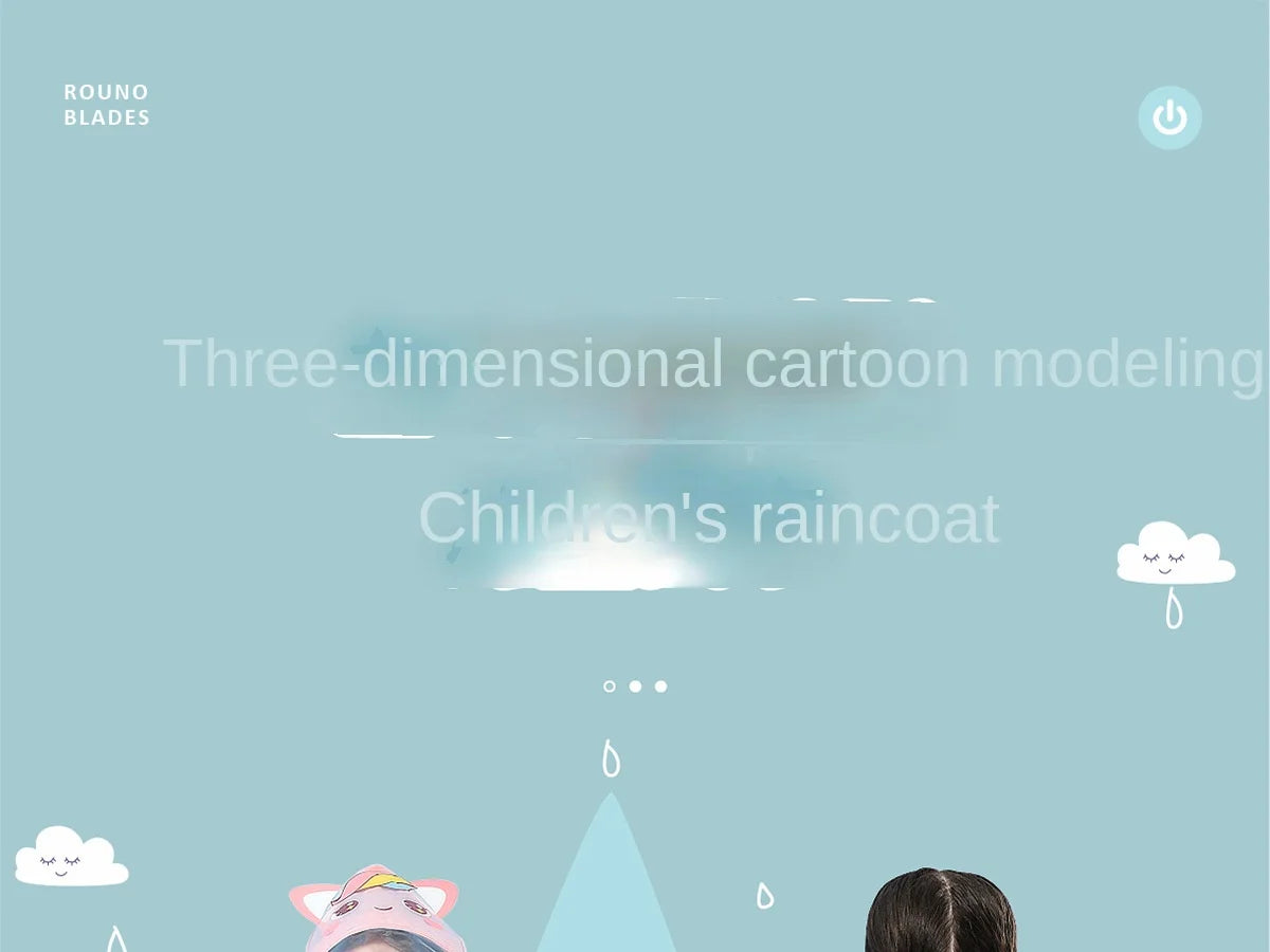 Kids' Whimsical Waterproof Raincoat with Backpack Space