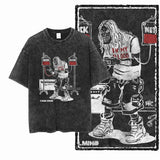 G24 Exclusive Big Size Cool Cotton Men's COOLMIND Printed Graphic T-shirt | Acid Washed Streetwear O-neck Men's Tee Tshirt