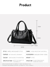 Genuine 3 Layers High Quality Soft Leather Ladies Shoulder Crossbody Bags for Women Luxury Handbags Women Bags Designer
