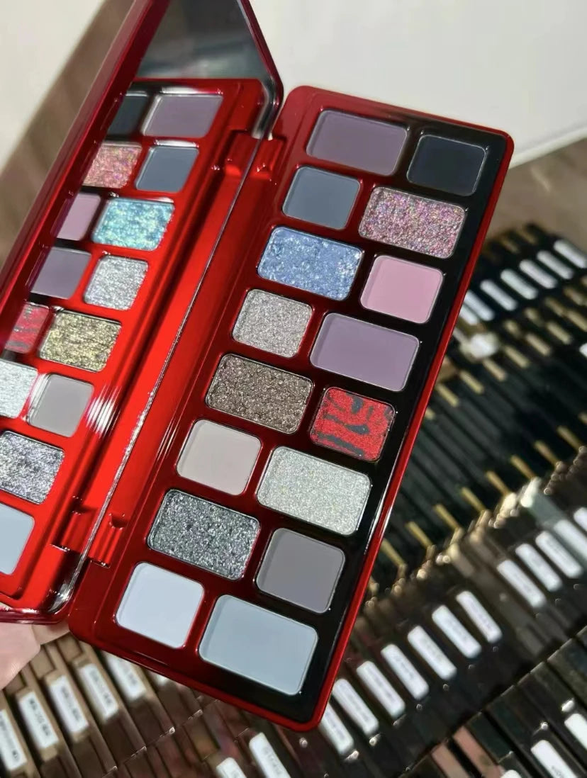 Qianyan 16-Color Eyeshadow Palette – Glitter, Matte & Shimmer