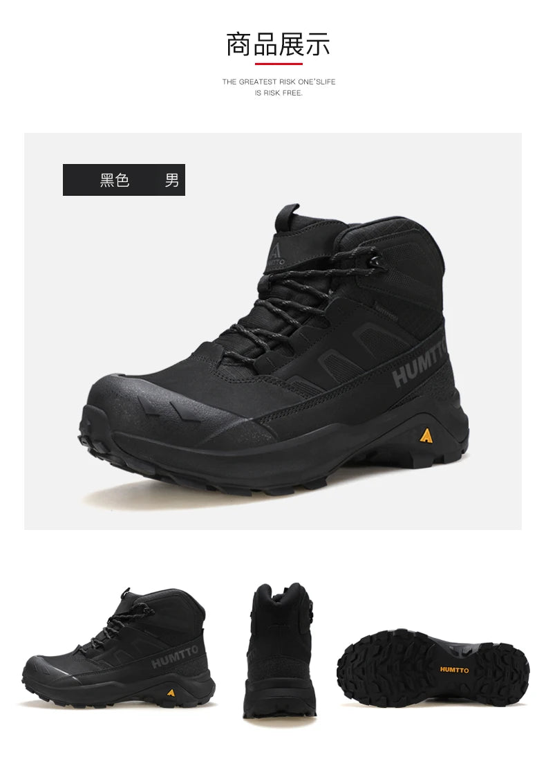 HUMTTO hiking shoes Men Winter Men outdoor Waterproof Sneakers Casual walking shoes women Trainers ankle trekking hunting boots
