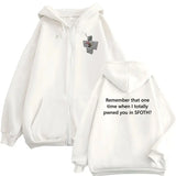 Blame John Meme Oversized Zip-Up Hoodie