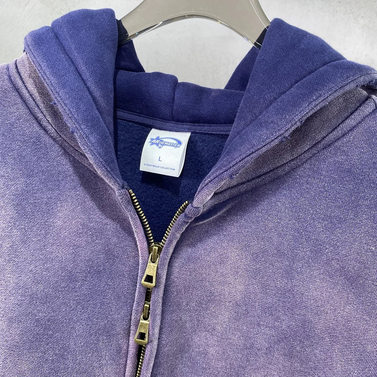 Men’s Oversized Tie-Dye Fleece Zip-Up Hoodie