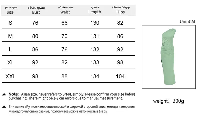Women's One-Shoulder Sleeveless Backless Split Midi Dress