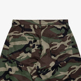Women's Camo Wide-Leg Streetwear Trousers - High-Waist Vintage Cargo Capris