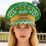 Rhinestone Captain Hat | Festival & Masquerade Cap