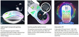 Honeycomb Wired Gaming Mouse RGB Backlight 7200 Adjustable DPI Ergonomic USB Computer Mice for Windows PC & Laptop Gamers