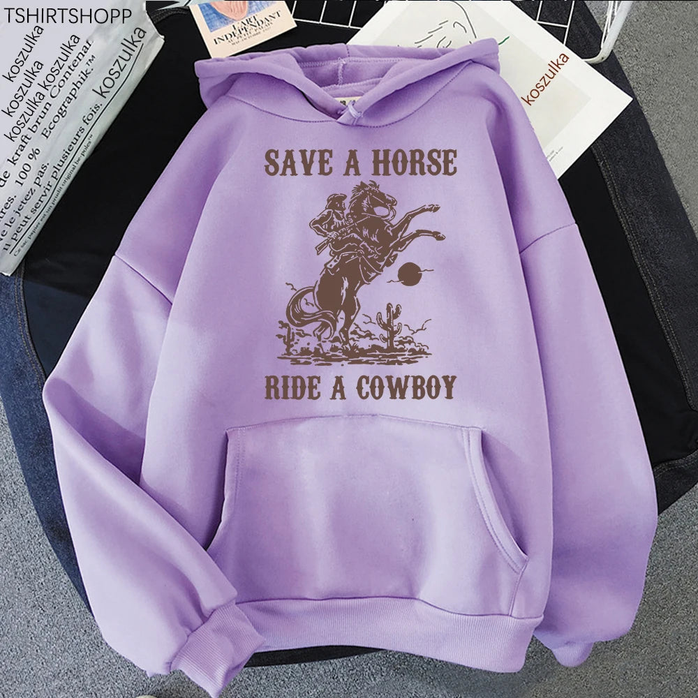Retro Cowboy Aesthetic Hoodie