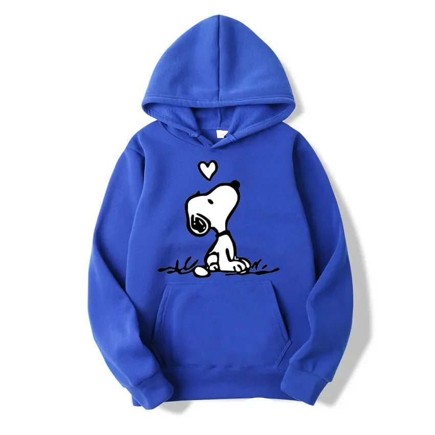 Retro Snoopy Cartoon Pullover Hoodie