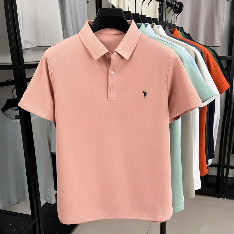 Pony Embroidered Men's Polo Shirt | Premium Summer Comfort