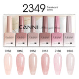 CANNI Nail Gel Polish Set HEMA TPO FREE Jelly Nude Color Rubber Base UV Construction Gel Semi Permanent Soak off UV LED Gel Nail