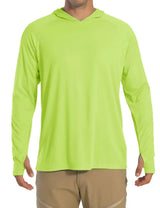 TACVASEN Men's Quick-Dry Long Sleeve Hooded T-Shirt
