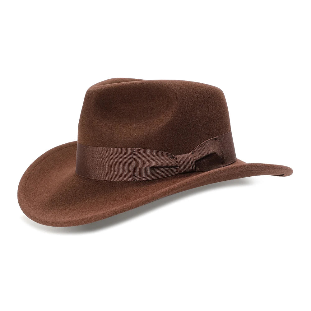 Men's Crushable Wool Felt Fedora | Adventure Outback Hat