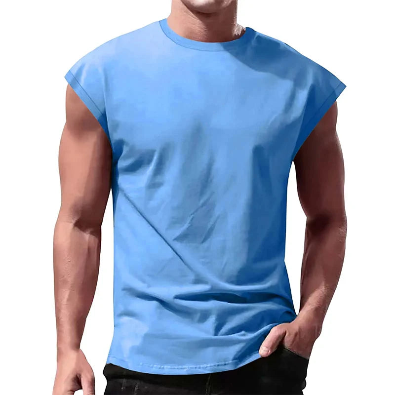 Men's Loose Short Sleeve T-Shirt — Round Neck Casual Summer Top