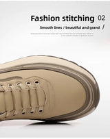 2026 Mens Leather Casual Shoes Slip On Comfortable Breathable Lightweight Non Slip Waterproof Loafers