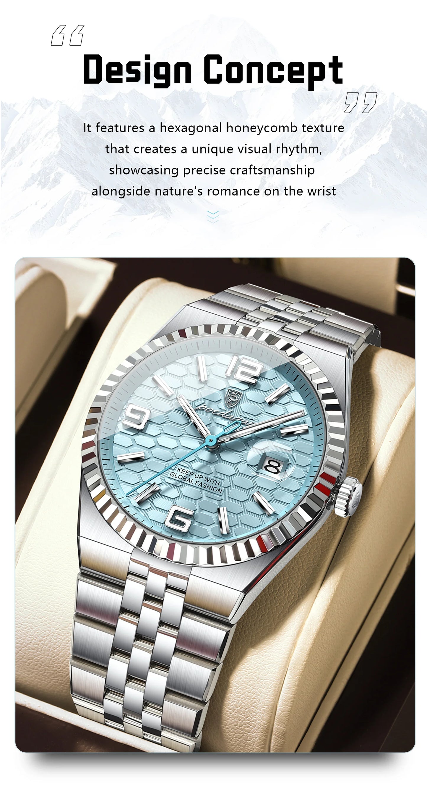 Luxury Men’s Quartz Wristwatch