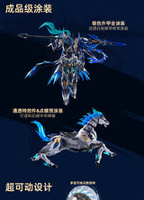 1/100 Motor Nuclear Mnp- Xh05a Zhao Yun With Mount Alloy Skeleton Super Mobile Guochuang Assembled Mech Model Room Decoration