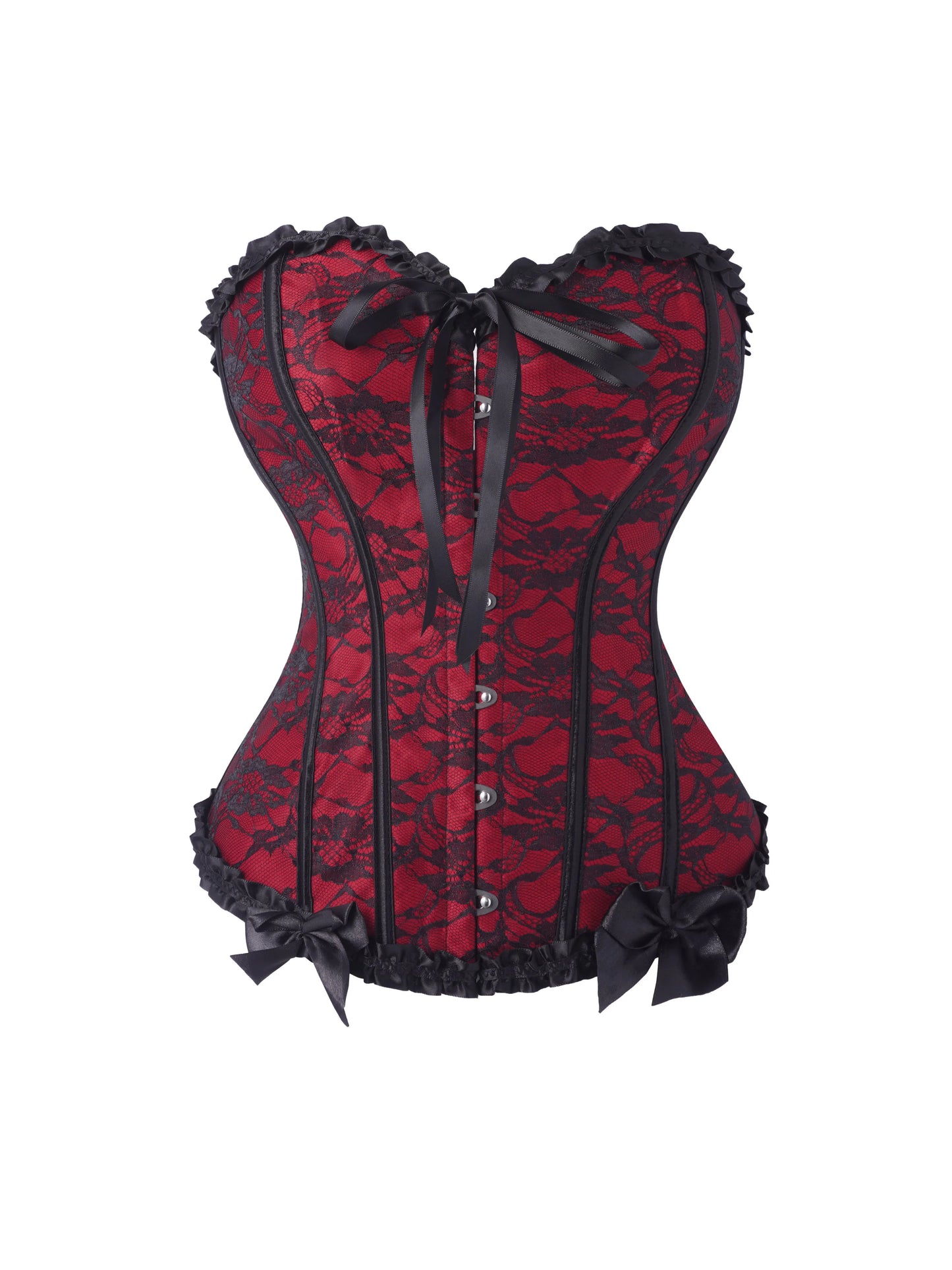USA-Made Strapless Butterfly Lace-Up Court Corset