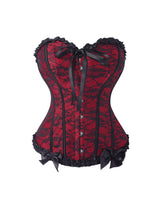 USA-Made Strapless Butterfly Lace-Up Court Corset