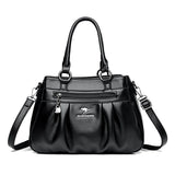 Three Layers Luxury Casual Tote Women Bag Top Quality Pu Leather Ladies Hand Bags for Women Big Shoulder Crossbody Bags Sac New
