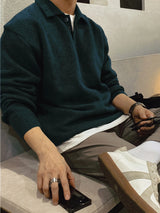 Men’s Geometric Knit Pullover Sweater