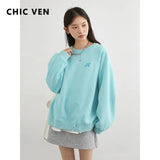 Women's Embroidered Raglan Sweatshirt