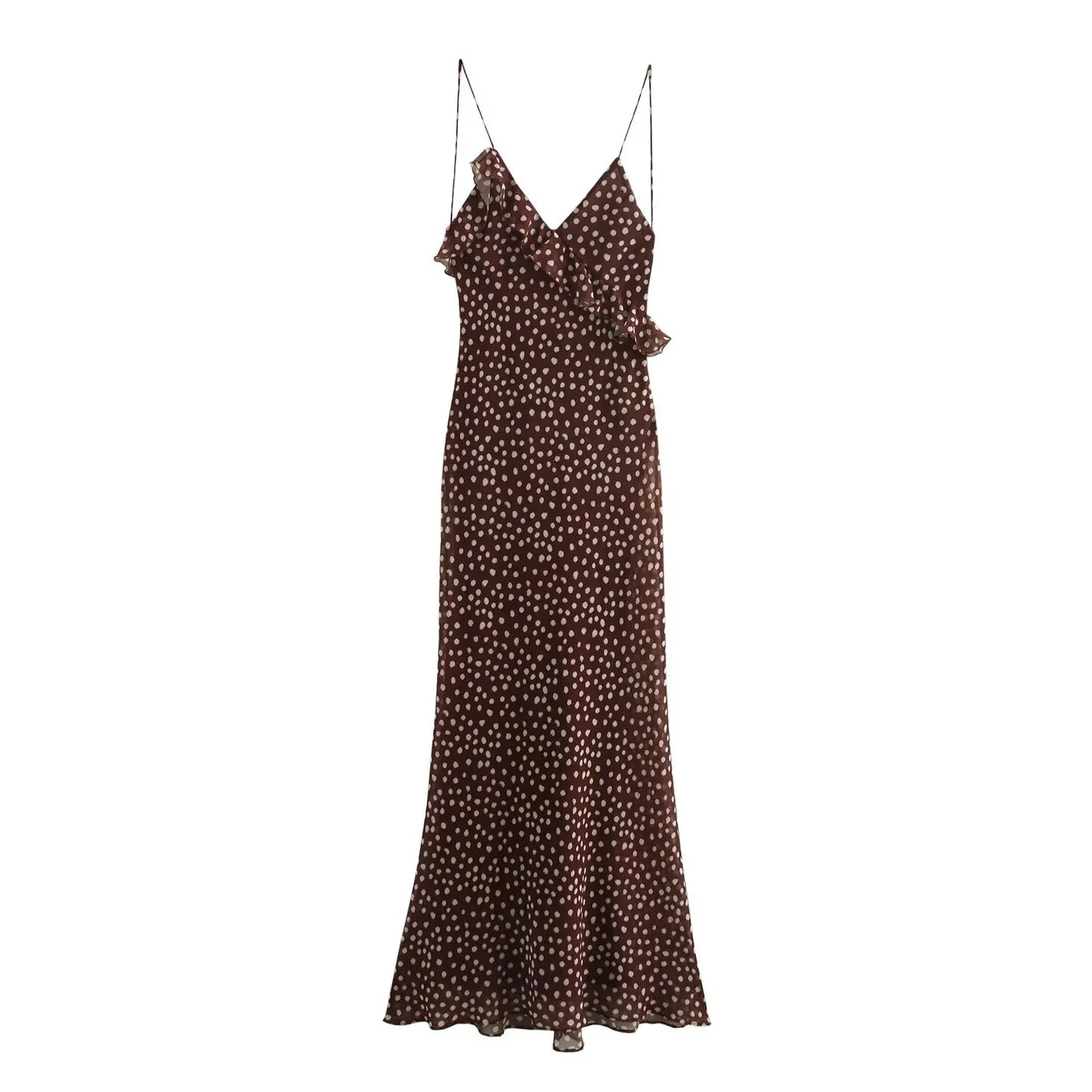 Polka Dot Layered Sleeveless Dress