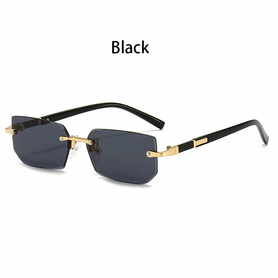 36PCS Rimless Sunglasses – Rectangle Gradient Lens