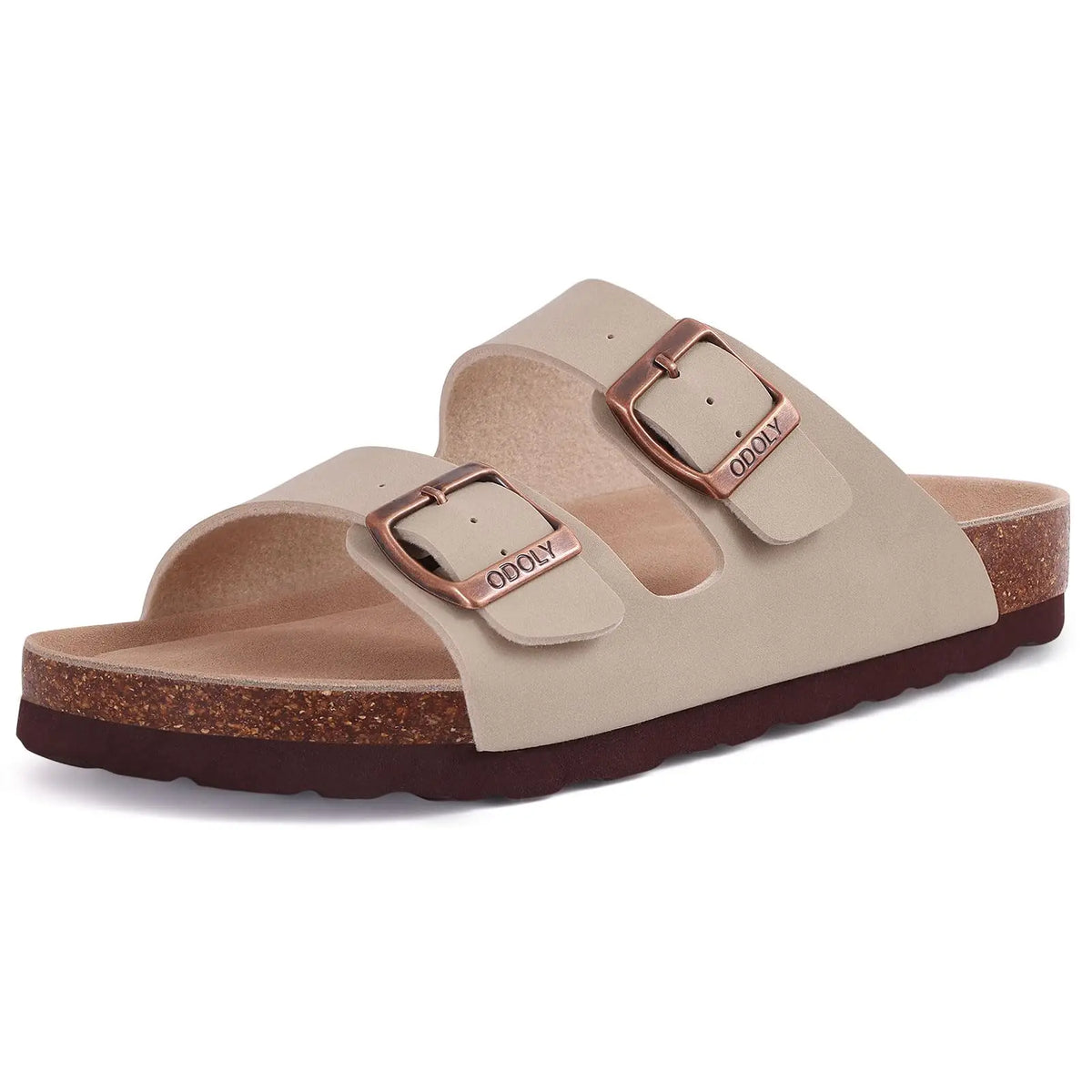 Women’s Suede Sandals with Cork Footbed
