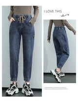 Women's High-Waist Cargo Jeans – Relaxed Straight Leg