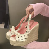Aneikeh Women's Wedge Platform Sandals