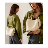 LA FESTIN Original Brand Genuine Leather Ladies Handbag Shoulder Crossbody Bag Portable Bucket Bag Female Bags Women's Bag