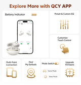 QCY CT06 Clip On Earbuds Crossky C50 Open Ear Wireless Bluetooth 6.0 Headphones with 4 Mic 35H Earbuds Comfortable for Running
