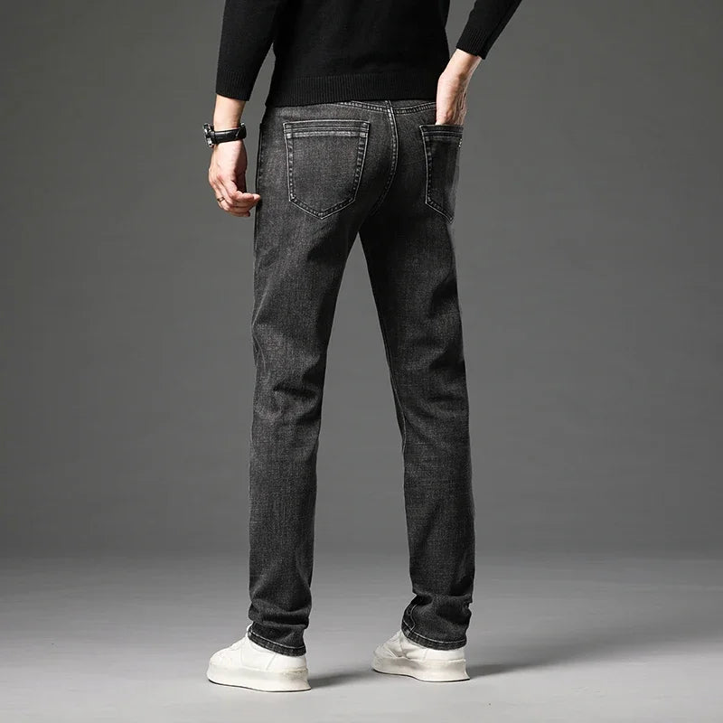 Men's Fleece-Lined Stretch Jeans