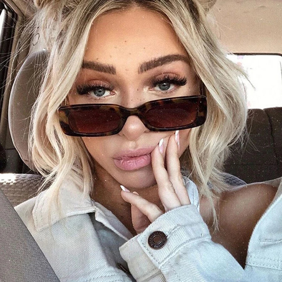 14-Piece Rectangle Sunglasses Set | Women's Vintage Eyewear