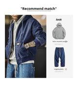 Maden J130 Heavyweight Canvas Hooded Jacket for Men