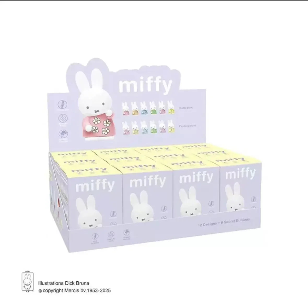 New Kawaii Miffy Storage Rack Doll Ornament Storage Rack Series Model Figures Toy Doll