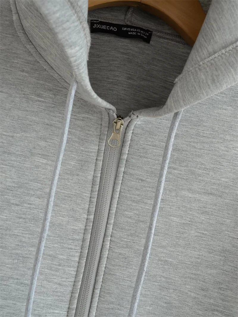 High Street Oversized Zip Hoodie