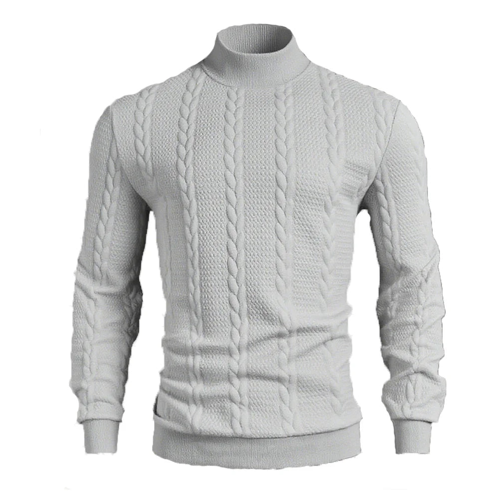 Men's Turtleneck Knit Sweater