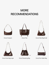 Amazing Song Donut Dumpling Bag Retro Suede Large Capacity Fashionable Bag