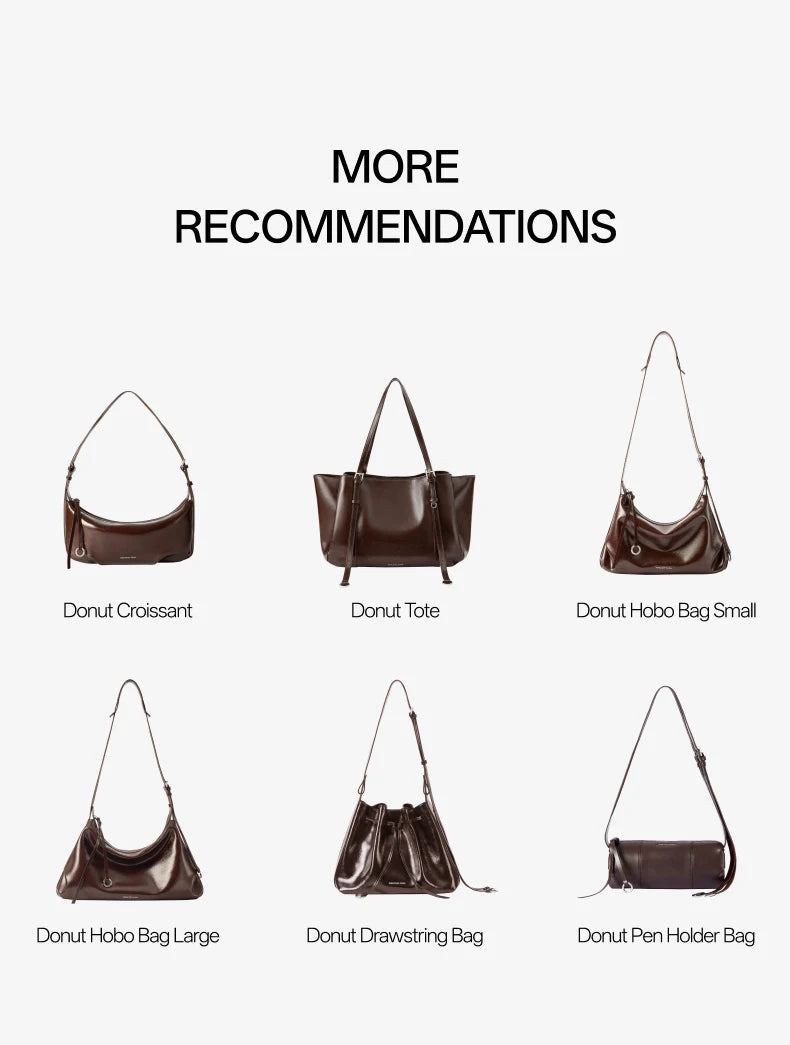 Amazing Song Donut Dumpling Bag Retro Suede Large Capacity Fashionable Bag