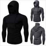 Men’s Balaclava Hoodie with Zip-Detail Hood