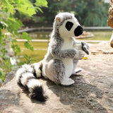 28cm Wild Lemur Plush Toy – Lifelike Stuffed Animal