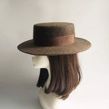 Wool Felt Fedora & Boater Hat – Wide Brim, Unisex