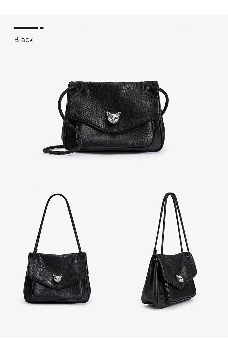BAFELLI Genuine Leather Chain Bag – Chic Crossbody Tote