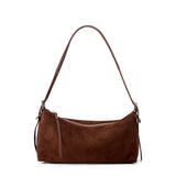 Women's Handbag New Suede Top Grain Leather Crossbody Bag Korean Style Wide Strap Shoulder Handheld Women Light Luxury Versatile