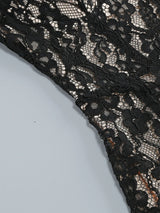 Elegant V-Neck Lace Maxi Dress