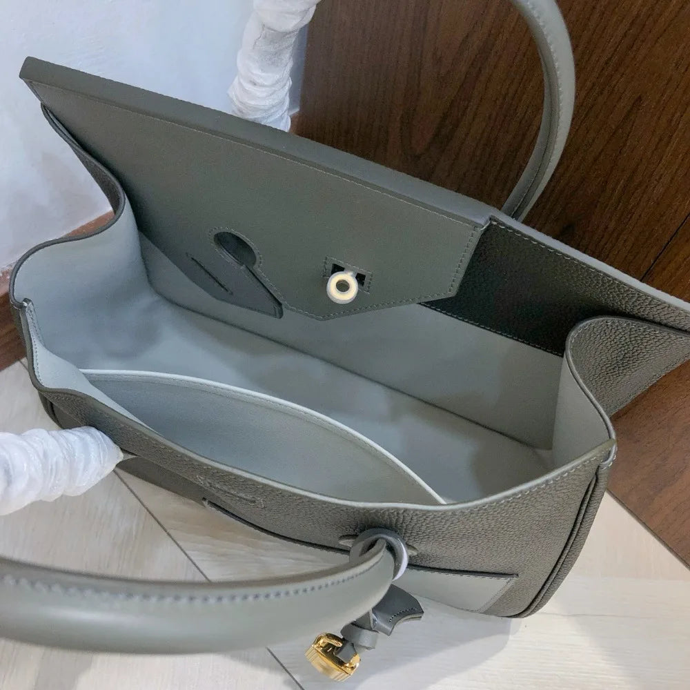 High Texture Handbag New Fashion Temperament Lychee Pattern Irregular Splicing Single Shoulder Messenger Women's Bag Commuting